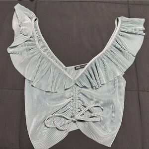 Zara ruffled top